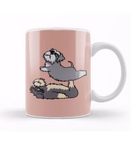 Acroyoga Schnauzer Pug Köpek Kupa Bardak Porselen