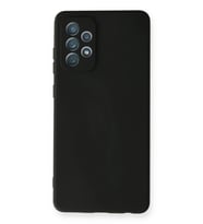 Mey İthalat® Samsung Galaxy A72 Kılıf Nano içi Kadife Silikon - Siyah