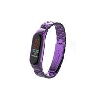 Mi Band 4 Metal Baklalı Kordon - Mor