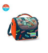 Coral High Kids Çivit Neon Turuncu Kaykay Desenli Thermo Beslenme Çantası 11723