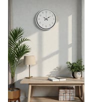 River World Duvar Saati Dekoratif Beyaz 36 cm