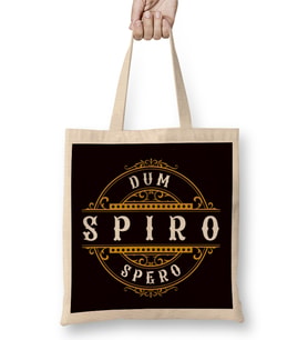 Dum Spiro Spero Language Education Latin Phrase Motivation Bez Çanta Uzun Saplı