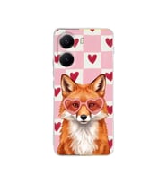 PrintiFy Poco X7 Pro ile Uyumlu Pembe Pötikare Serisi Tatlı Kurnaz Tasarımlı Uv Baskılı Köşe Korumalı Antişok Kılıf