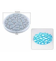 EPOKSİ REÇİNE KALIP İTHAL ELMAS MOTİFLİ BARDAK ALTLIĞI TAŞ TOZU SİLİKON KALIP HB5021-0091 (Beyaz)