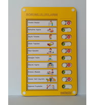 Günlük Rutin Checklist Görev Ve Sorumluluk Tablosu (Sarı)