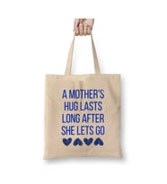 Anneler Günü Life Began With Waking UpAnd Loving My Mother's Face Bez Çanta Anne Hediye Plaj Çantası (Beyaz)