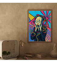 Ezgoola / Pop Art “Scream” Poster Çerçevesiz / Özel Tasarım Duvar Posteri / Ezgoola Grafik Tasarım / Poster