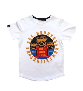 Erkek Çocuk Baskılı Wild Cool Yazılı Tshirt