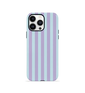 iPhone 13 Pro Max Vorian Çift Katmanlı Kılıf Lilac Riviera Stripe