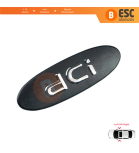 Renault Clio MK2 Kangoo MK1 1997-2009 8200083505 İçin Siyah dCi Sağ veya Sol Kapı Bandı Çıta Yazısı