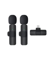 Kablosuz Yaka Mikrofonu Lightning 2'li Mini Mikrofon