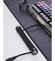 USB to Type-c Mekanik Klavye Uyumlu Oyuncu Kablosu, 1.85m, Siyah