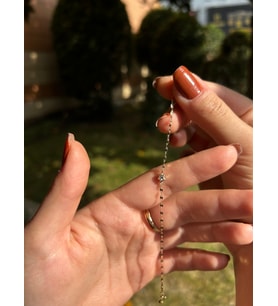 Kelebek Zincir Taşlı Yıldız Bileklik
