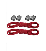 Akıllı Kilitli Ayarlanabilir 1 Çift Kırmızı 6 MM Lastik Pratik Bağcık