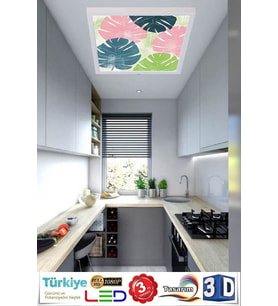 60cmx60cm-60watt -led Avize,pink Model Özel Tasarım Tavan Aydınlatma,modern Çerçeve