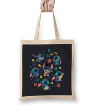 Cute Stitch Pattern Bez Çanta Uzun Saplı