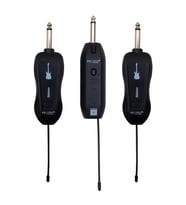 Magicvoice Gitar Tip Kablosuz Enstrüman Mikrofonu Üçlü Set Kablosuz Mikrofon 6.3 mm Jack Girişli 30 Mt. Çekim Mesafe