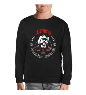 Lemmy Kilmister Siyah Çocuk Sweatshirt
