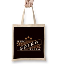 Dum Spiro Spero Language Education Motivation Latin Phrase Bez Çanta Uzun Saplı