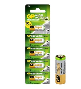 GP 23A 12V Kalın Alarm Pili (5 Li Paket)