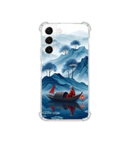 PrintiFy Samsung Galaxy S22 ile Uyumlu Simya Serisi Sonsuz Akış Tasarımlı Uv Baskılı Köşe Korumalı Antişok Kılıf