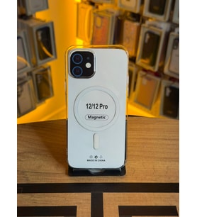 İphone 12 / 12 Pro Uyumlu Şeffaf Sert Kılıf Magsafe Destekli Tam Koruma Kılıf