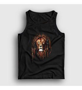 Presmono Unisex Siyah Rasta Lion Aslan Atlet 305798tt