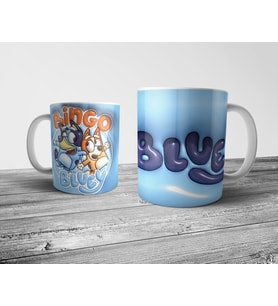 Pixxa Bluey Optik İllüzyonlu Kupa Bardak Model 1