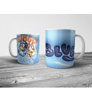 Pixxa Bluey Optik İllüzyonlu Kupa Bardak Model 1