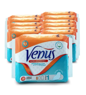 VENÜS HİJYENİK PED NORMAL 120 ADET (12 PAKET)