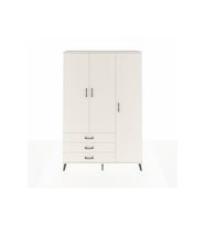 Arges Gardrop 6 Raflı 3 Çekmeceli Tek Askılı 132x30x195 Aytaşı-Aytaşı