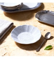 GÜRAL PORSELEN Acem 6 Parça 10 cm Porselen Çay Tabağı Seti