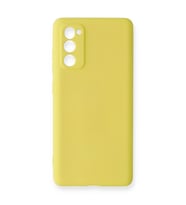Samsung Galaxy S20 Fe Kılıf Nano İçi Kadife Silikon - Sarı