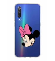 Xiaomi Mi 9 Uyumlu Kapak Minnie Mouse Tasarımlı Şeffaf Silikon Kılıf