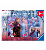 Ravensburger Disney Frozen-2 3x49 Parça Puzzle 050116