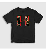 Presmono Unisex Çocuk Siyah Band Daft Punk T-Shirt 59471tt