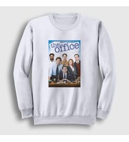 Presmono Unisex Beyaz Poster Dizi The Office Sweatshirt 345823tt