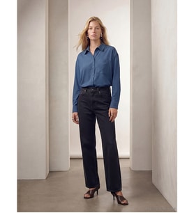 LCW Jeans Kahverengi Wideleg Kadın Jean Pantolon