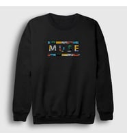 Presmono Unisex Siyah Logo V2 Muse Sweatshirt 70253tt