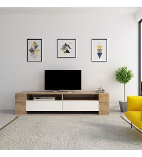 TV Ünitesi Sasa Beyaz Ceviz CV202