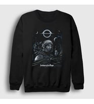 Presmono Unisex Siyah Cover Film interstellar Sweatshirt 245727tt