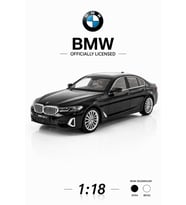 1:18 BMW G60 530LCi Siyah Resmi Lisanslı Diecast Metal Model Araba - Süspansiyonlu ve Açılabilir Kapılı Maket