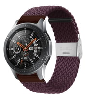 Samsung Galaxy Watch Gear S2 3 41mm 42mm Active 2 40mm 44mm Kordon Metal Klipsli (Vişne)