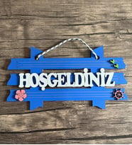 HOŞGELDİNİZ KAPI SÜSÜ RENKLİ