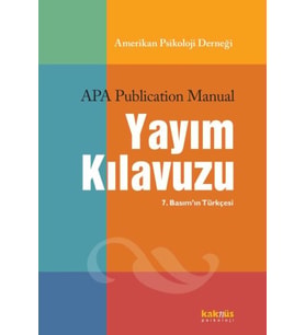 Amerikan Psikoloji Derneği Yayım Kılavuzu