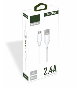 Yetty 2.4A Micro USB Kablo 1m Beyaz YKB-01B