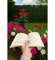 Kitap Ayracı - Sayfa Tutucu - Tek El Kitap Okuma Aparatı (Beyaz Kedi) (Karışık)