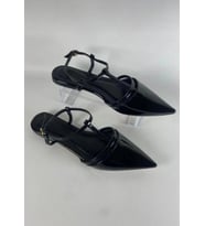 Canca Siyah Rugan Babet Ayakkabı