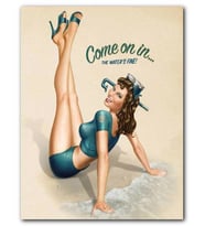 Cakatablo MDF (Ahşap) Tablo Come On In The Waters Fine Görseli