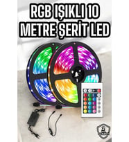 Yeni Nesil RGB Işıklı 10Metre Şerit LED Kumandalı Kullanım
